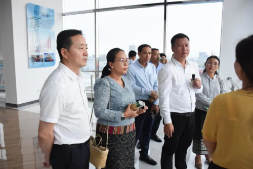 老挝政府代表团赴城陵矶新港区考察