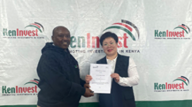 绍兴市易灿进出口有限公司与肯尼亚投资促进局签署战略合作协